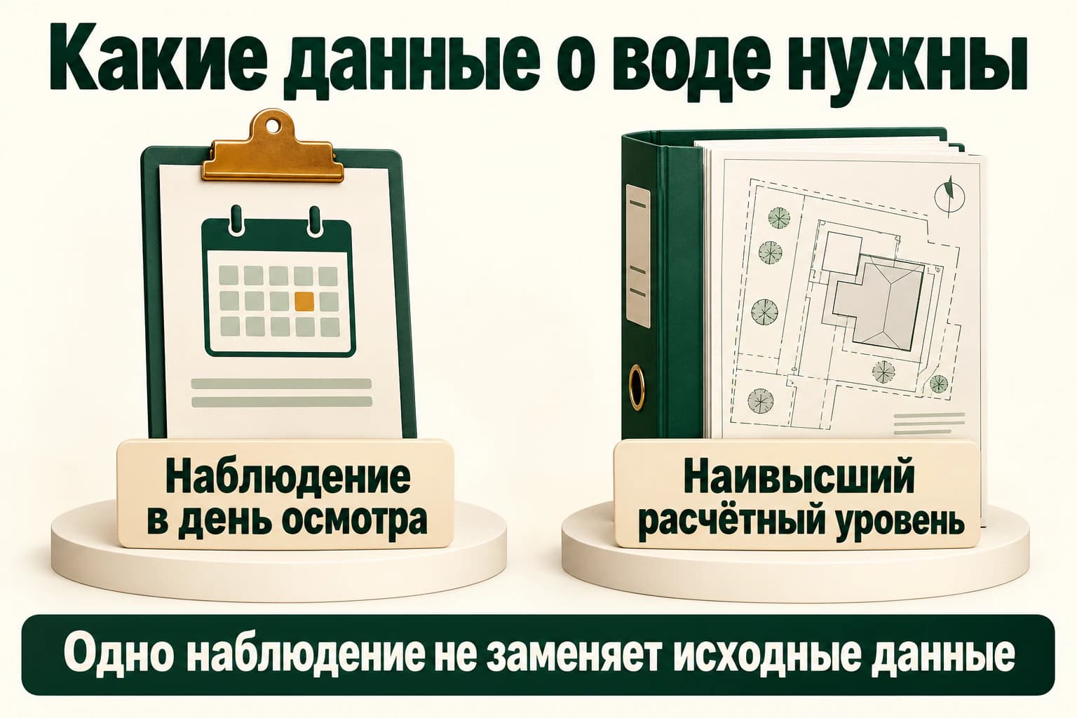 Наблюдение и расчётный максимум — разные исходные данные