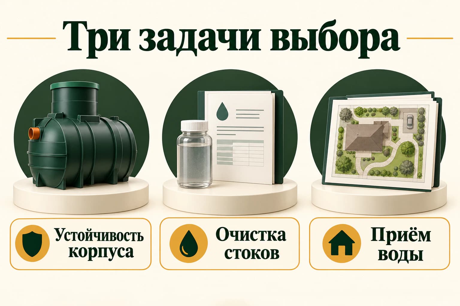 Устойчивость, очистка, дальнейший приём воды — три независимые проверки